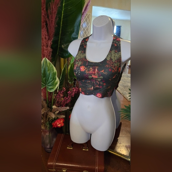 PUMA Liberty Floral Print Sports Bra - Picture 1 of 9